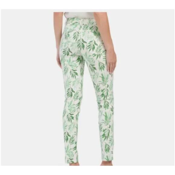 J. McLaughlin Stretchy‎ Beaumont Leaf Print Stretch Lexi Jeans Size 6 - Picture 1 of 10